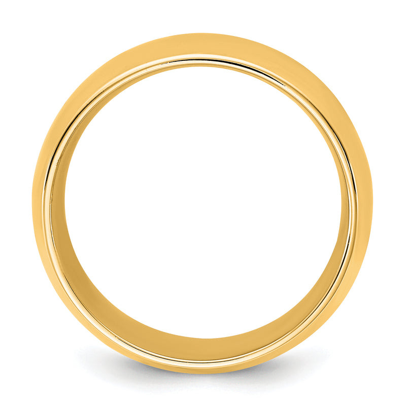 10K Yellow Gold 10Ky 4.5mm Standard Comfort Fit Band Size 5