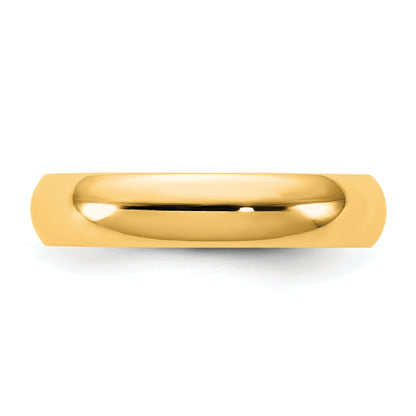 10K Yellow Gold 10Ky 4.5mm Standard Comfort Fit Band Size 6.5