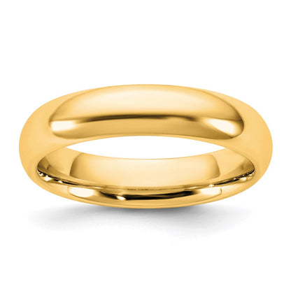 10K Yellow Gold 10Ky 4.5mm Standard Comfort Fit Band Size 5.5