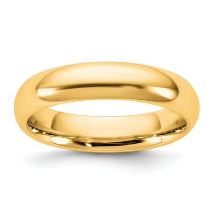 10K Yellow Gold 10Ky 4.5mm Standard Comfort Fit Band Size 6.5