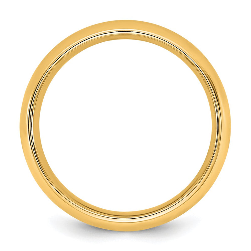 10K Yellow Gold 10Ky 5.5mm Standard Comfort Fit Band Size 12.5