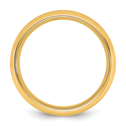 10K Yellow Gold 10Ky 5.5mm Standard Comfort Fit Band Size 11.5