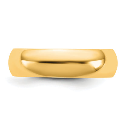 10K Yellow Gold 10Ky 5.5mm Standard Comfort Fit Band Size 11.5