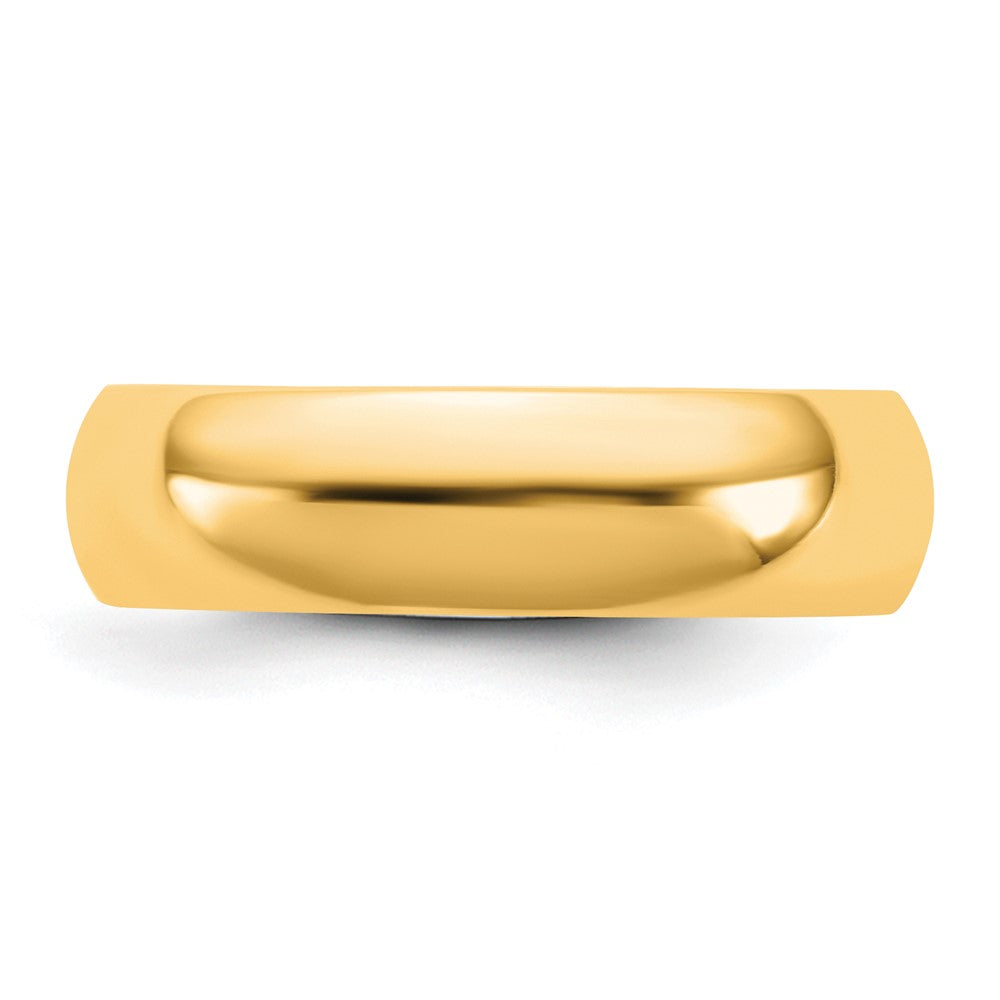 10K Yellow Gold 10Ky 5.5mm Standard Comfort Fit Band Size 14