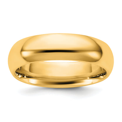 10K Yellow Gold 10Ky 5.5mm Standard Comfort Fit Band Size 9.5