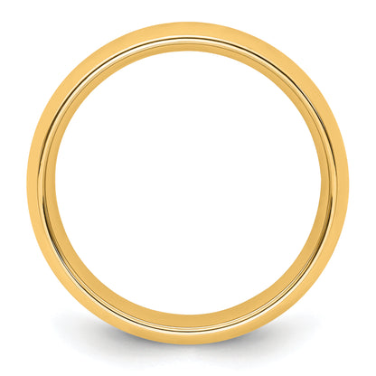 Solid 14K Yellow Gold 6mm Comfort Fit Men's/Women's Wedding Band Ring Size 10