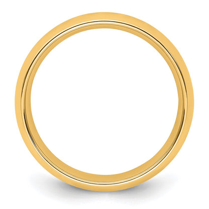 14k Yellow Gold 8mm Standard Weight Comfort Fit Wedding Band Ring