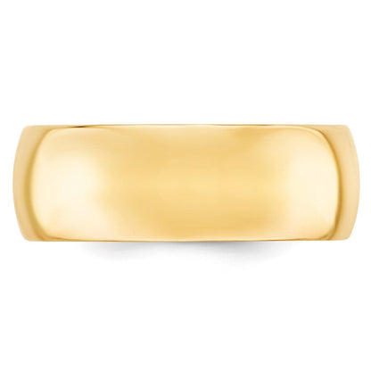 18k Yellow Gold 8mm Standard Weight Comfort Fit Wedding Band Ring