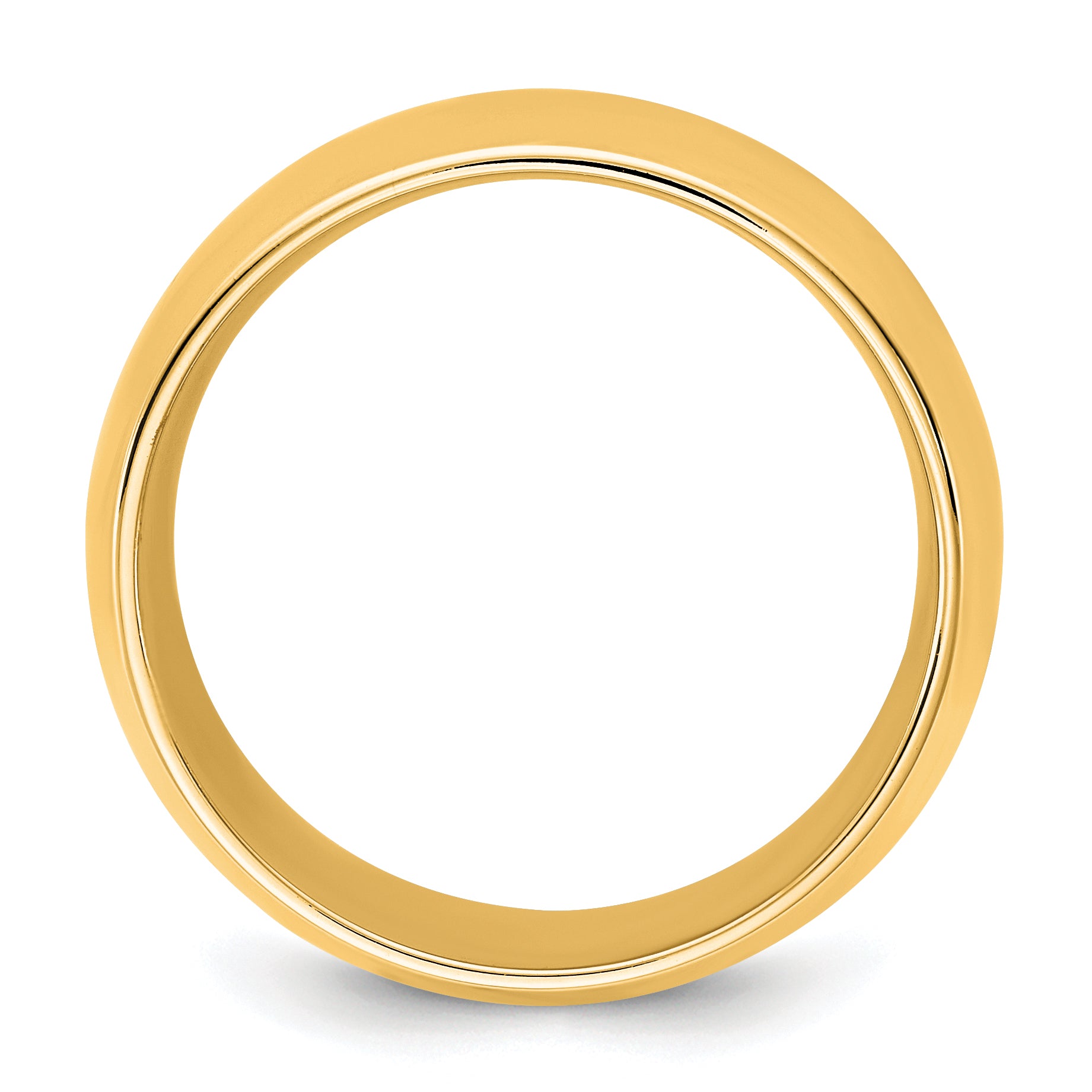 10K Yellow Gold 10Ky 9mm Standard Comfort Fit Band Size 7