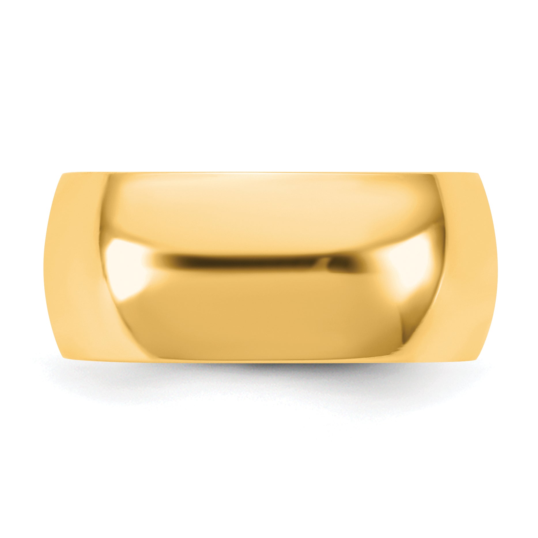 10K Yellow Gold 10Ky 9mm Standard Comfort Fit Band Size 7