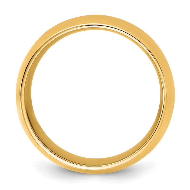 10K Yellow Gold 10Ky 10mm Standard Comfort Fit Band Size 5