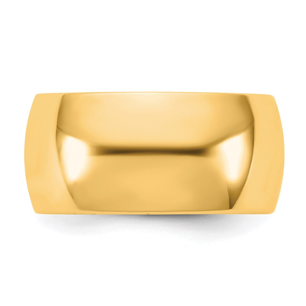 10K Yellow Gold 10Ky 10mm Standard Comfort Fit Band Size 6.5