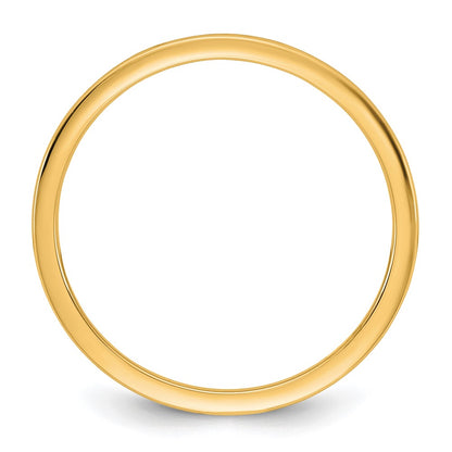 10K Yellow Gold 10Ky 1mm Lightweight Comfort Fit Band Size 9