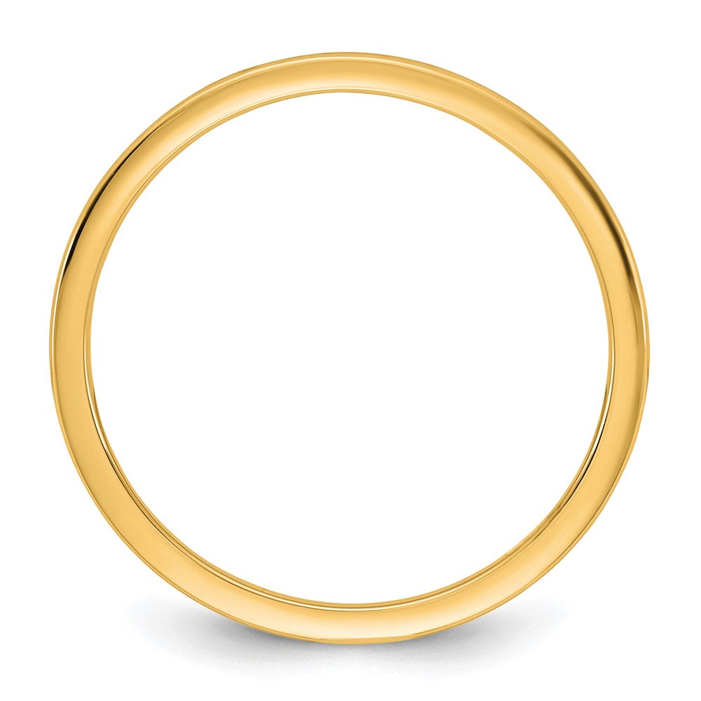 14K Yellow Gold 1mm Lightweight Comfort Fit Band