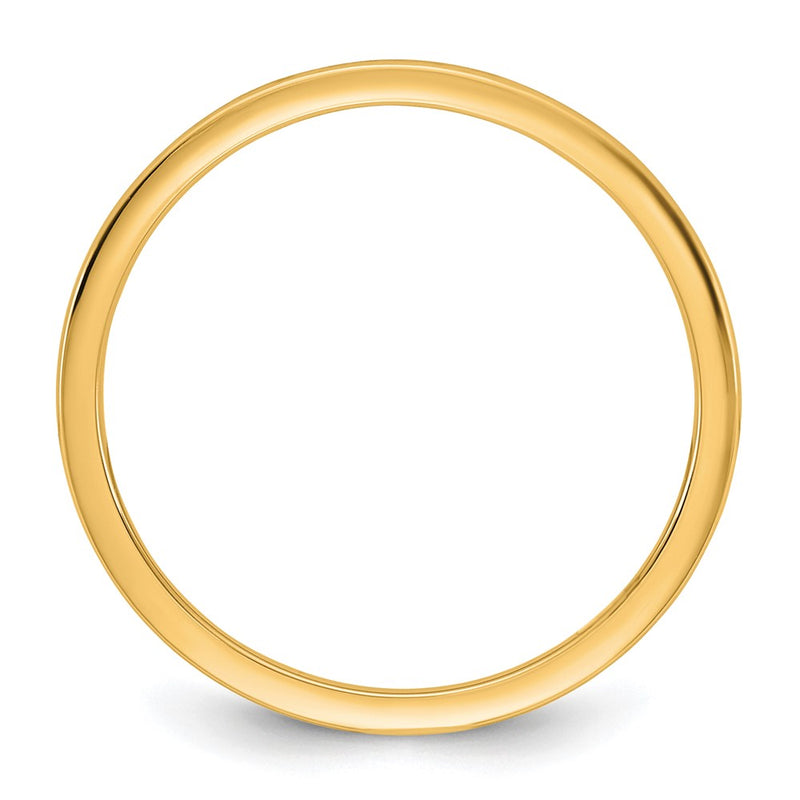 10K Yellow Gold 10Ky 1mm Lightweight Comfort Fit Band Size 4.5