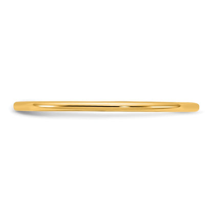10K Yellow Gold 10Ky 1mm Lightweight Comfort Fit Band Size 4.5