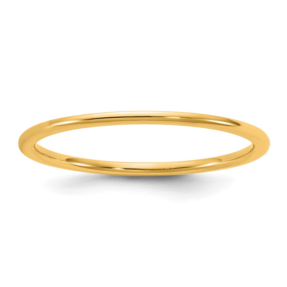10K Yellow Gold 10Ky 1mm Lightweight Comfort Fit Band Size 9