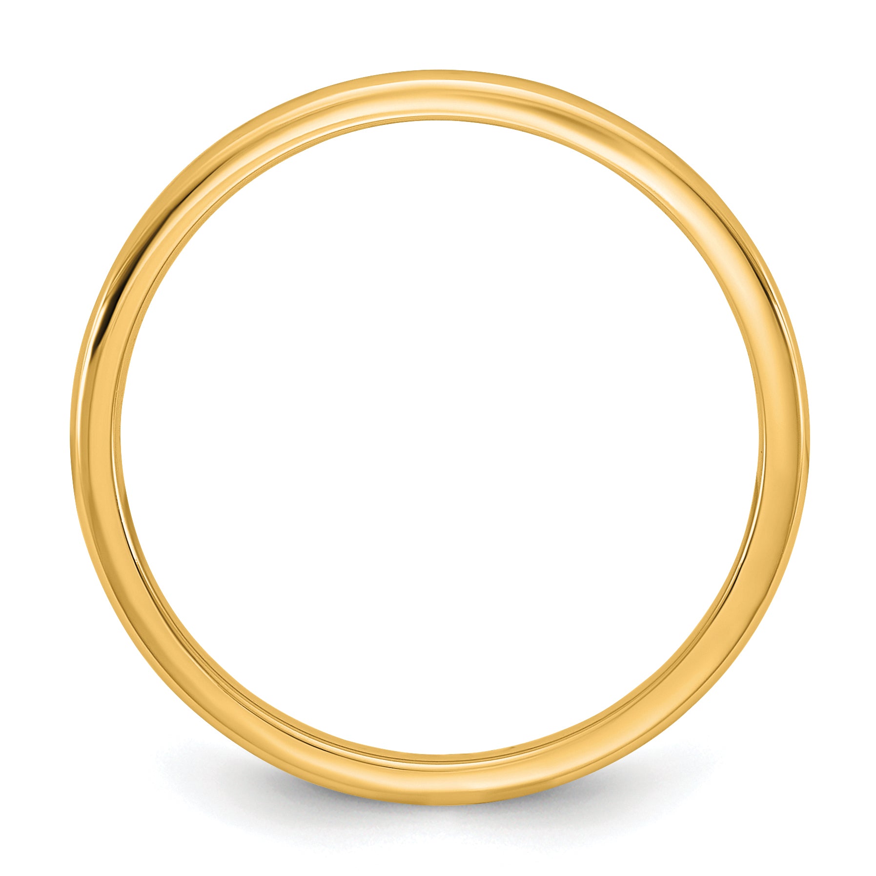 10K Yellow Gold 10Ky 1.5mm Ltw Comfort Fit Band Size 9