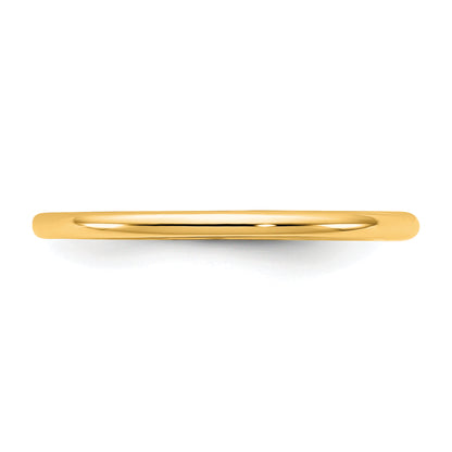 10K Yellow Gold 10Ky 1.5mm Ltw Comfort Fit Band Size 9