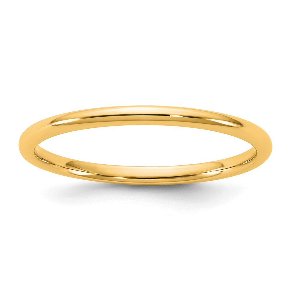 10K Yellow Gold 10Ky 1.5mm Lightweight Comfort Fit Band Size 4