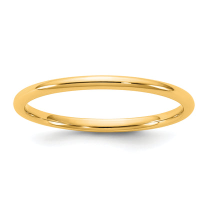10K Yellow Gold 10Ky 1.5mm Ltw Comfort Fit Band Size 9