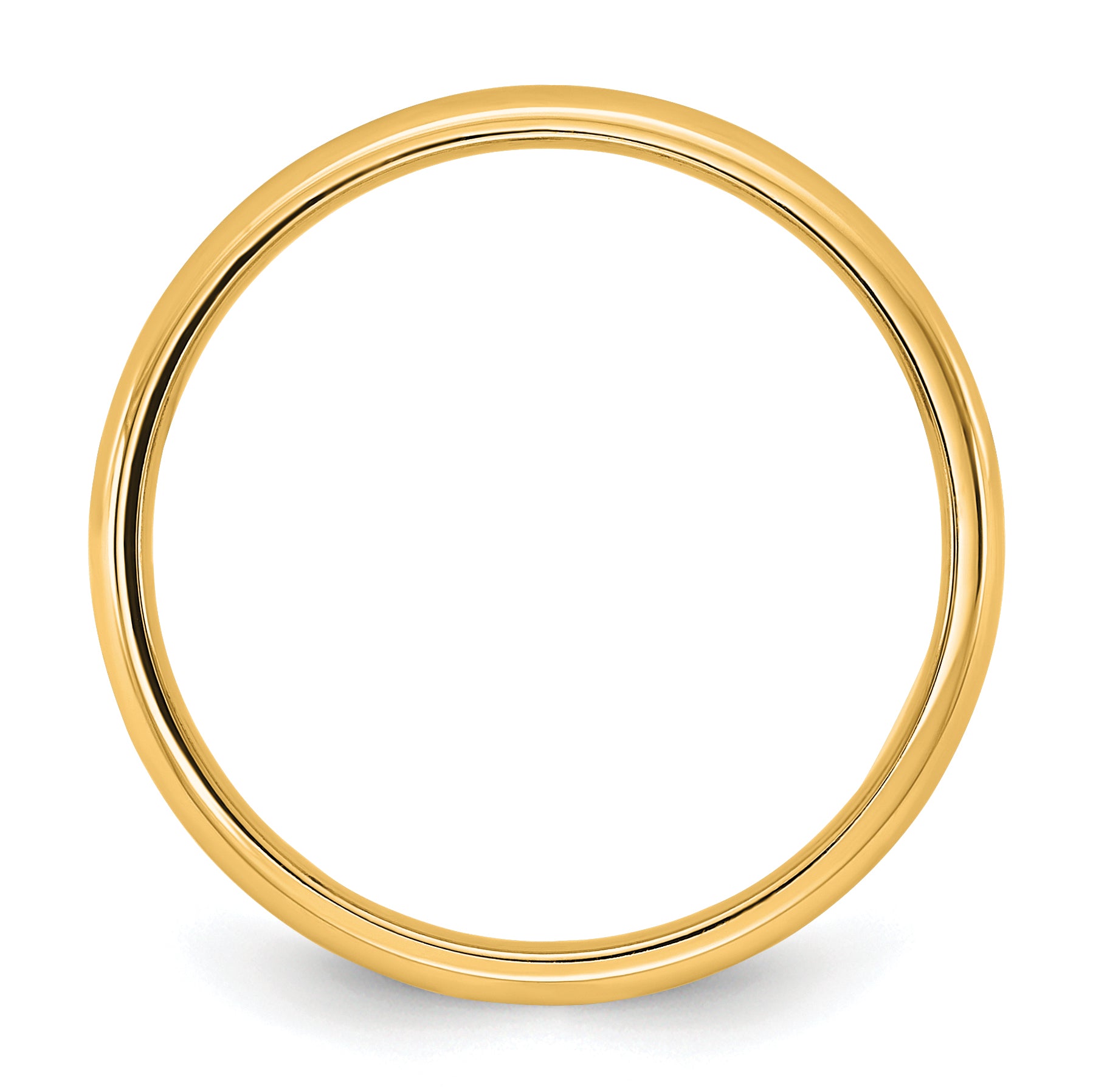 10K Yellow Gold 10Ky 2.5mm Ltw Comfort Fit Band Size 6
