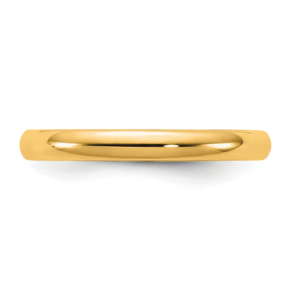 10K Yellow Gold 10Ky 2.5mm Ltw Comfort Fit Band Size 6