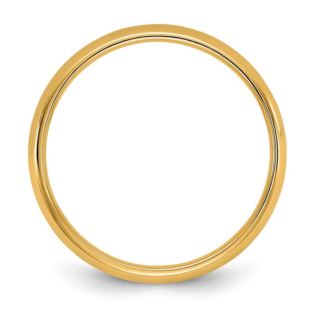 10K Yellow Gold 10Ky 3.5mm Lightweight Comfort Fit Band Size 7