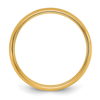 10K Yellow Gold 10Ky 3.5mm Lightweight Comfort Fit Band Size 13.5