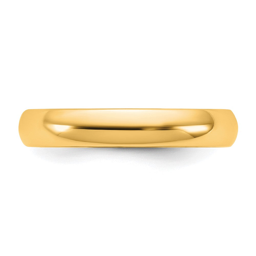 10K Yellow Gold 10Ky 3.5mm Lightweight Comfort Fit Band Size 13.5