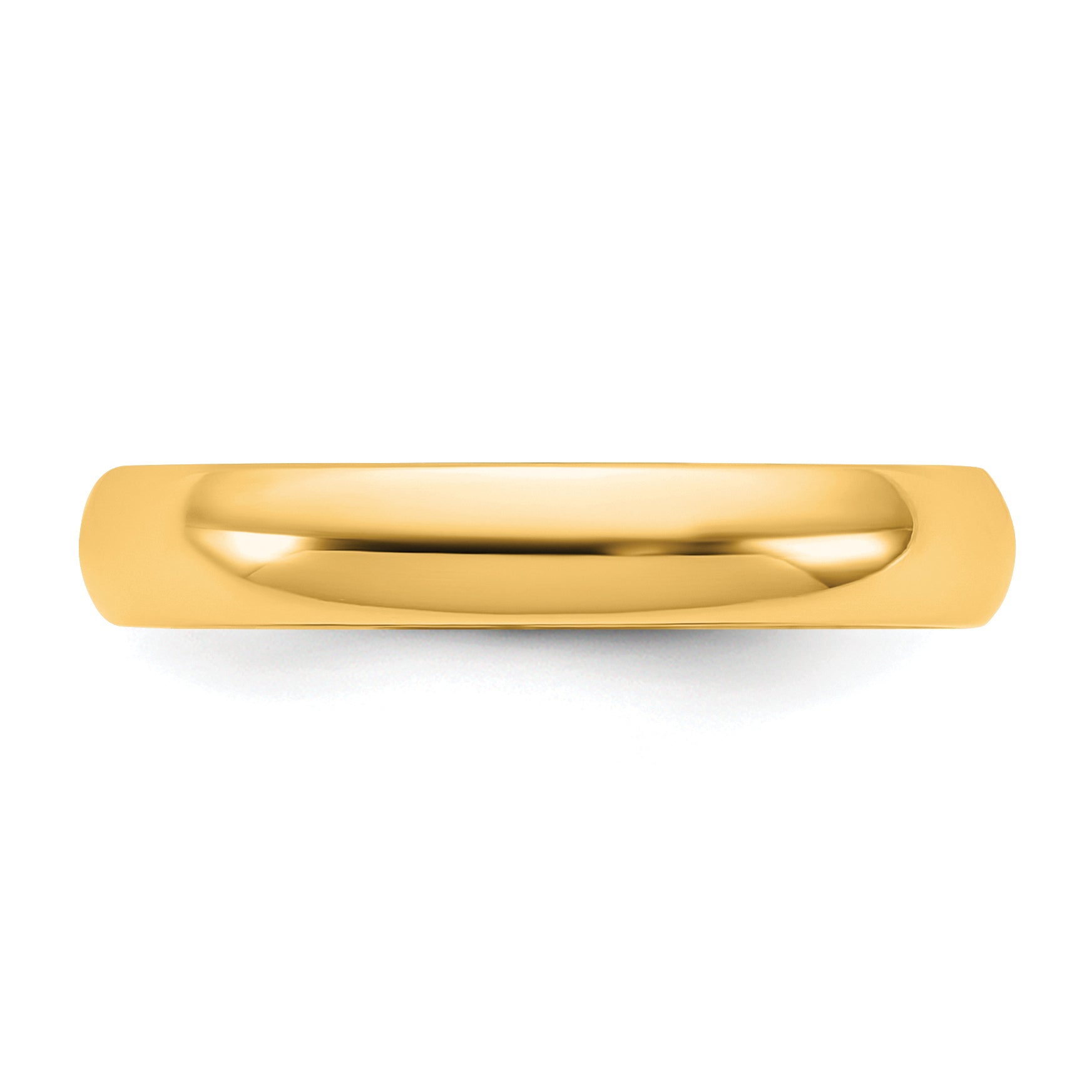 10K Yellow Gold 10Ky 3.5mm Ltw Comfort Fit Band Size 4.5