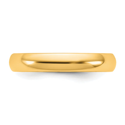 10K Yellow Gold 10Ky 3.5mm Ltw Comfort Fit Band Size 4.5
