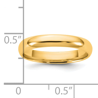 14K Yellow Gold 3.5mm Lightweight Comfort Fit Band