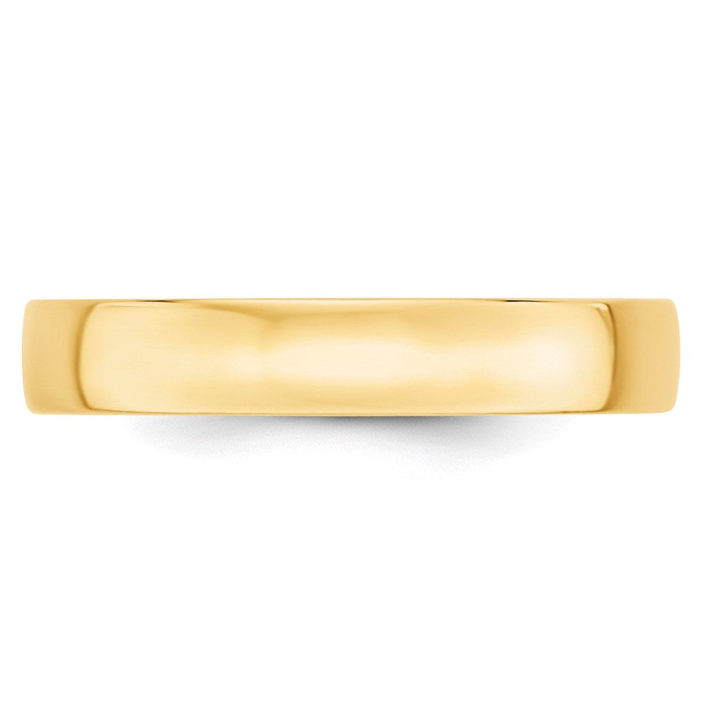 14k Yellow Gold 4mm Lightweight Comfort Fit Wedding Band Ring