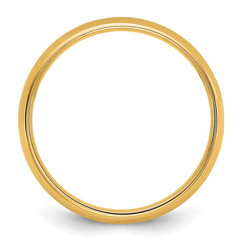 10K Yellow Gold 10Ky 4.5mm Lightweight Comfort Fit Band Size 13.5