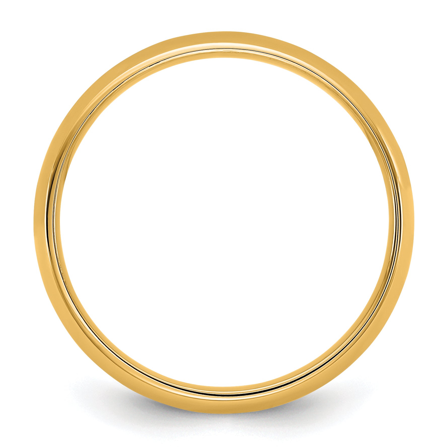 10K Yellow Gold 10Ky 4.5mm Ltw Comfort Fit Band Size 14