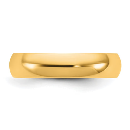 10K Yellow Gold 10Ky 4.5mm Lightweight Comfort Fit Band Size 11