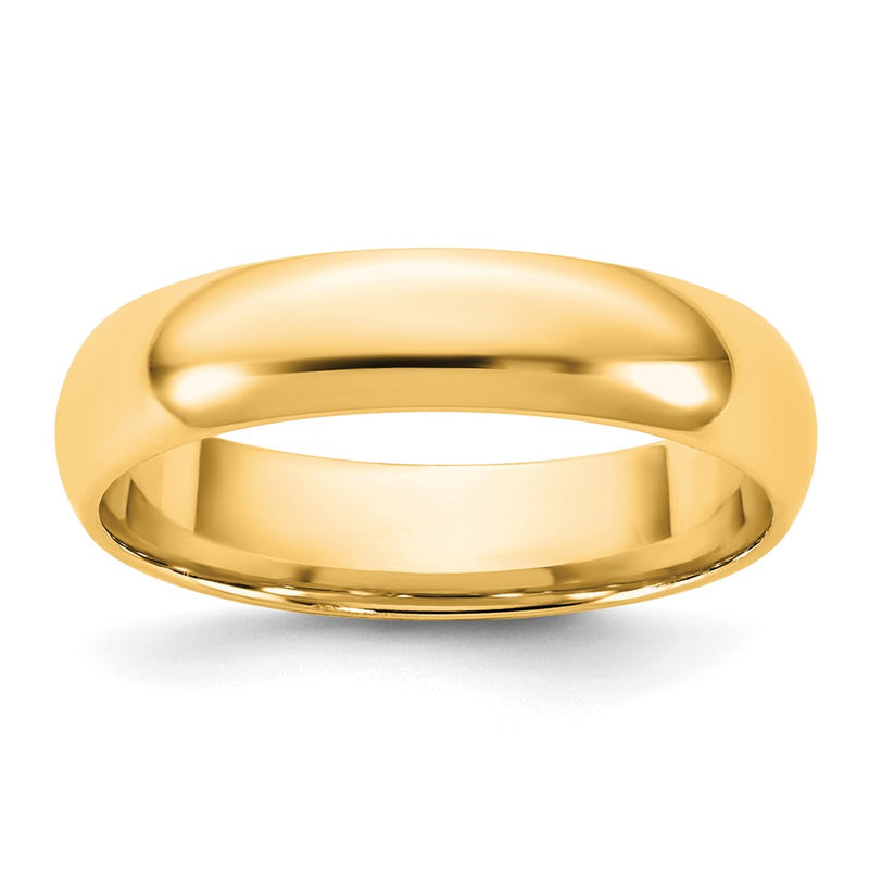 10K Yellow Gold 10Ky 4.5mm Lightweight Comfort Fit Band Size 8