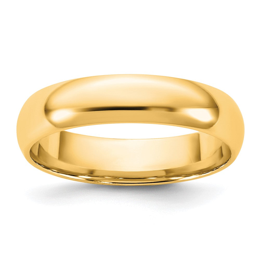 10K Yellow Gold 10Ky 4.5mm Lightweight Comfort Fit Band Size 6