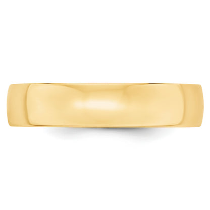 Solid 14K Yellow Gold 5mm Light Weight Comfort Fit Men's/Women's Wedding Band Ring Size 10