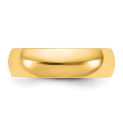 10K Yellow Gold 10Ky 5.5mm Ltw Comfort Fit Band Size 7