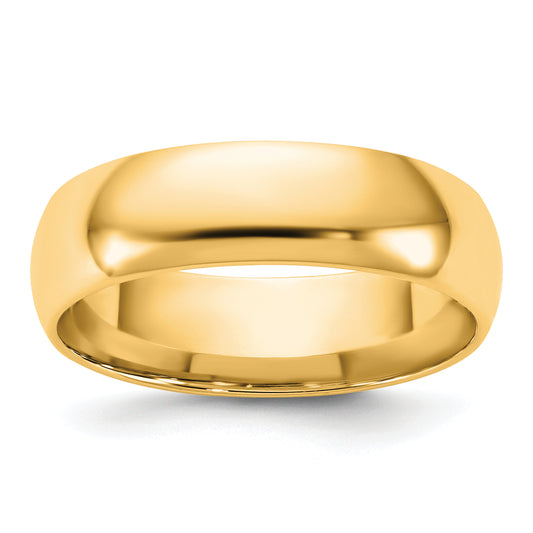 10K Yellow Gold 10Ky 5.5mm Ltw Comfort Fit Band Size 4.5