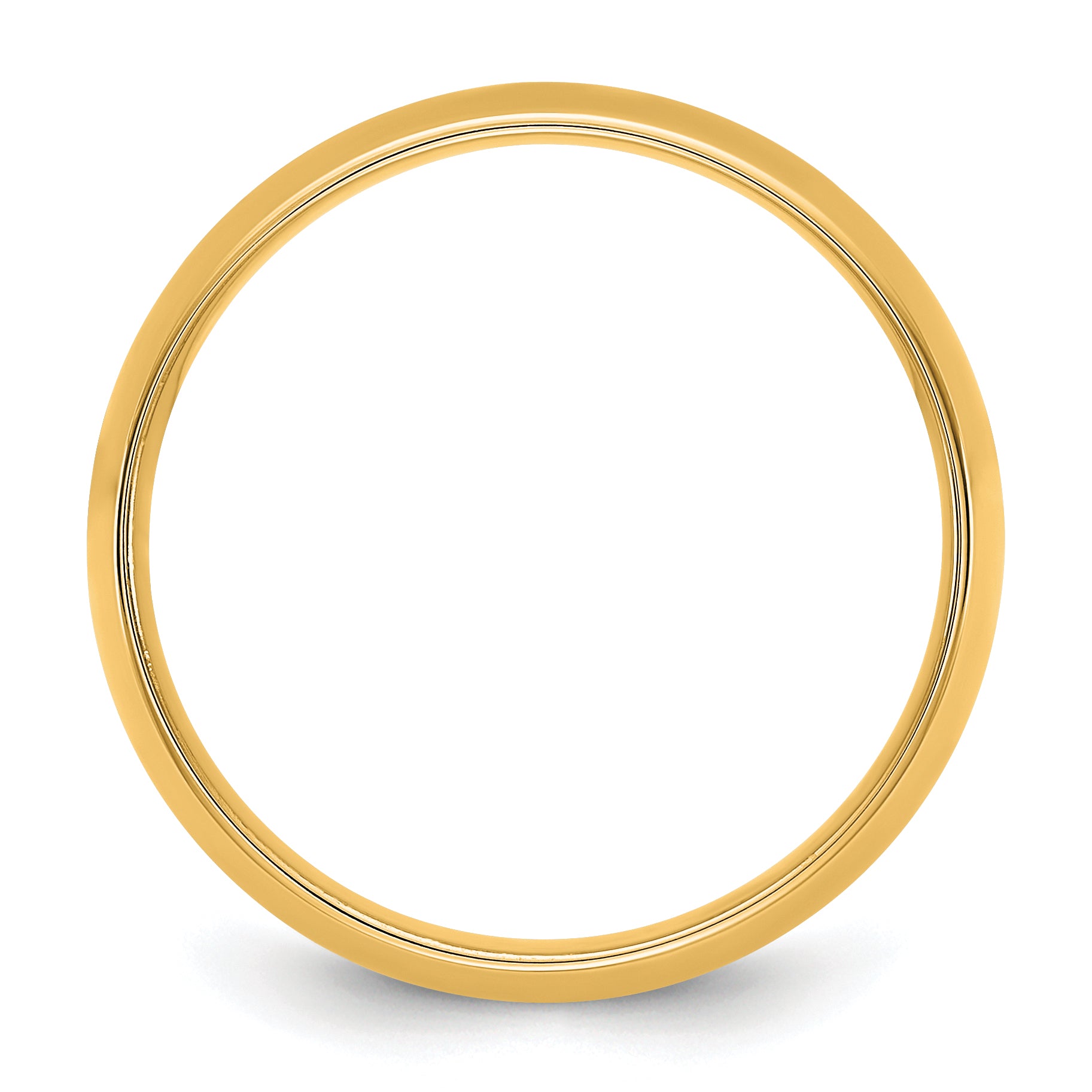 10K Yellow Gold 10Ky 6.5mm Ltw Comfort Fit Band Size 12.5