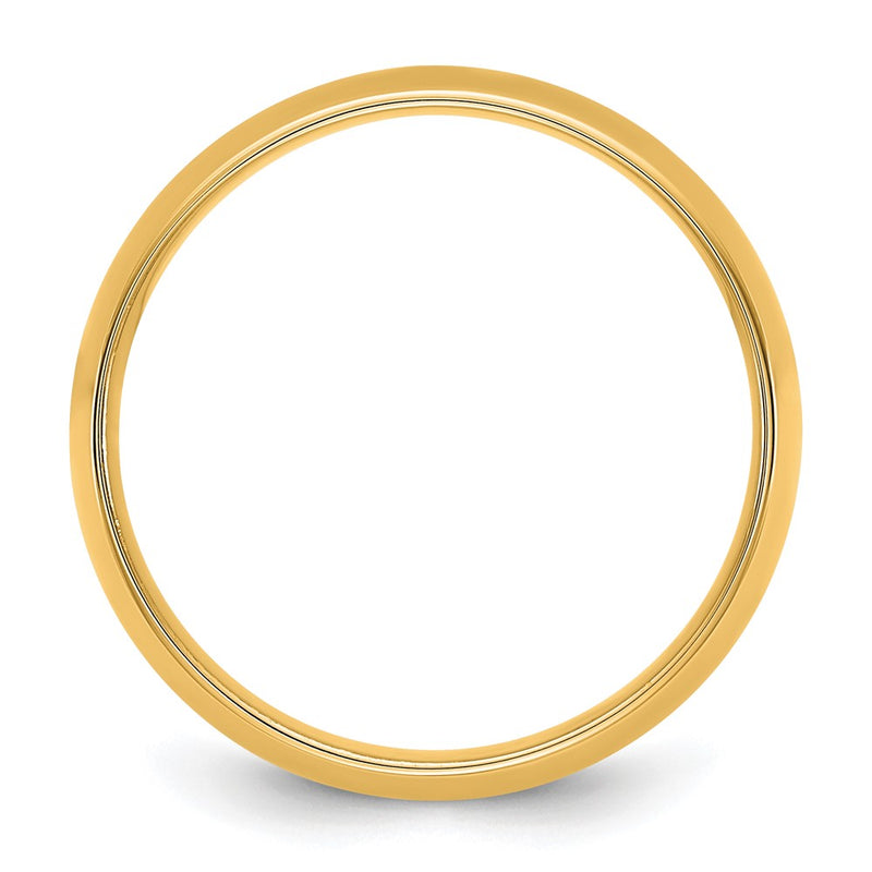 10K Yellow Gold 10Ky 6.5mm Lightweight Comfort Fit Band Size 9.5