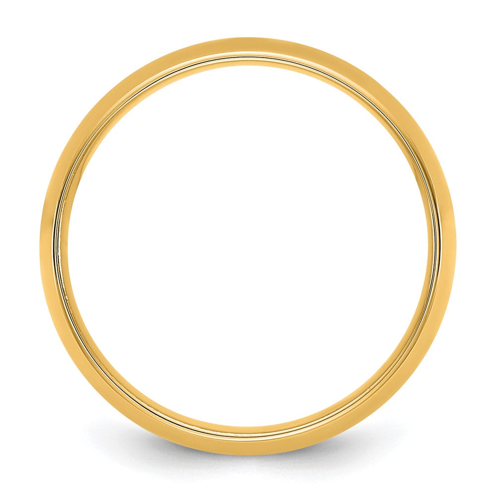 10K Yellow Gold 10Ky 6.5mm Lightweight Comfort Fit Band Size 14