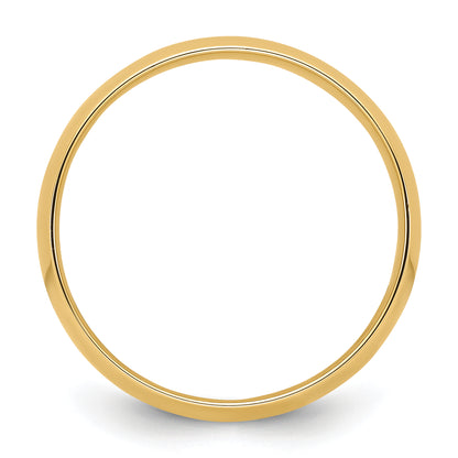 Solid 14K Yellow Gold 7mm Light Weight Comfort Fit Men's/Women's Wedding Band Ring Size 10.5