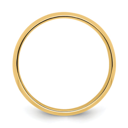 Solid 14K Yellow Gold 8mm Light Weight Comfort Fit Men's/Women's Wedding Band Ring Size 7
