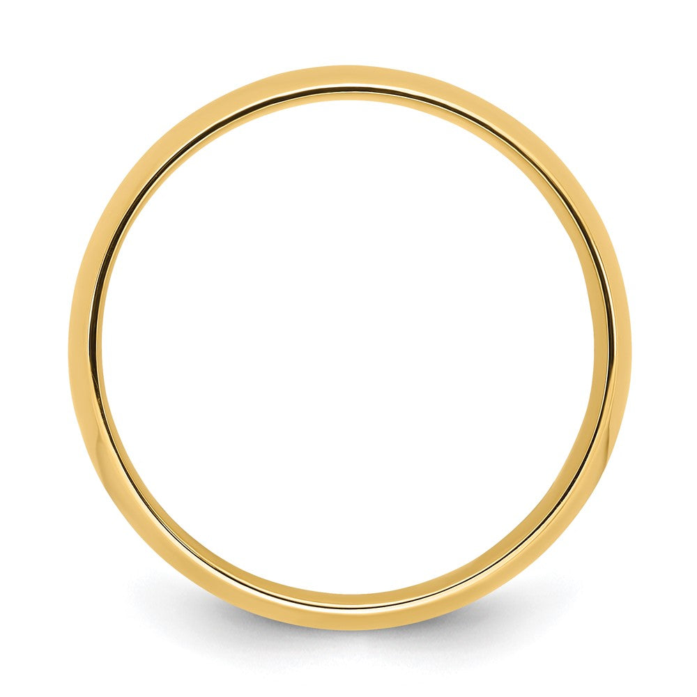 18k Yellow Gold 8mm Lightweight Comfort Fit Wedding Band Ring