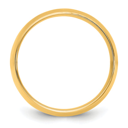 10K Yellow Gold 10Ky 9mm Ltw Comfort Fit Band Size 5.5