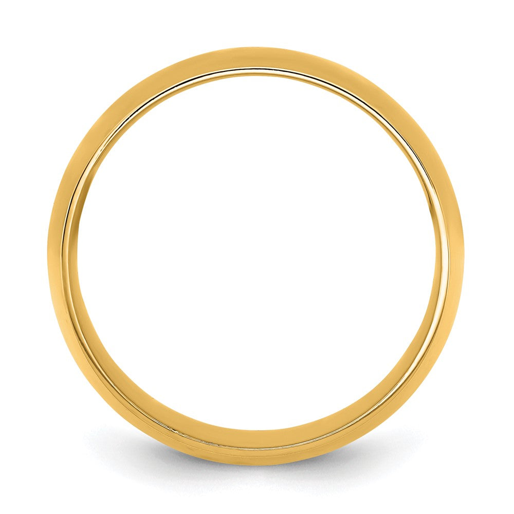 10K Yellow Gold 10Ky 10mm Lightweight Comfort Fit Band Size 12.5